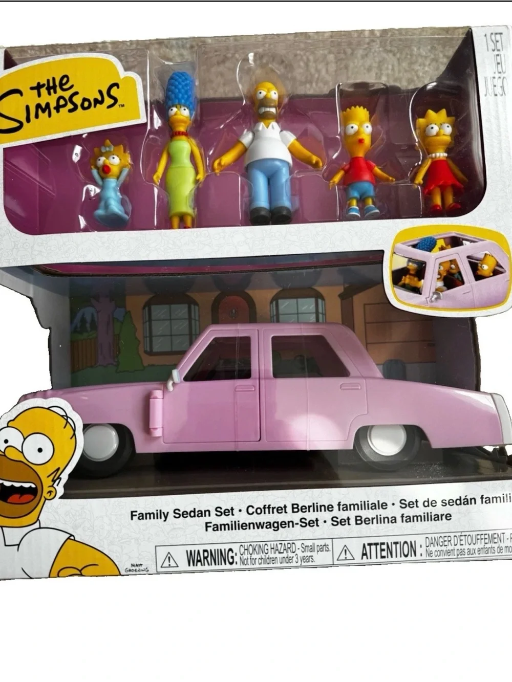 The Simpsons Family Sedan Playset/ New In Box
